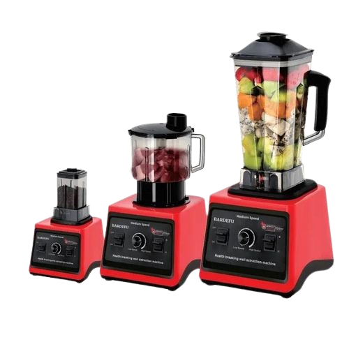 3in 1 Commercial Heavy Duty Blender Set – Red (Free Delivery)