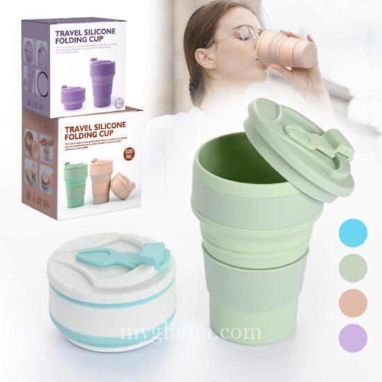 Travel silicone Folding Cup. 500ML