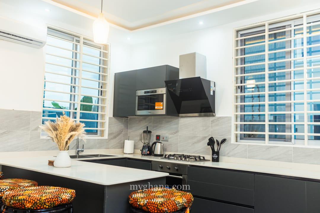 4 bedrooms fully furnished house for rent at Ayi mensah on aburi road