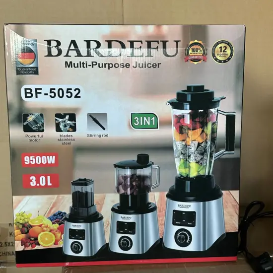 3L 3-in-1 Commercial Blender with stainless steel base (Free Delivery)
