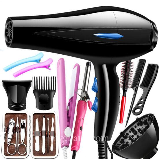 Hand Dryer and Straightener Set 10 in One Box (FREE DELIVERY)