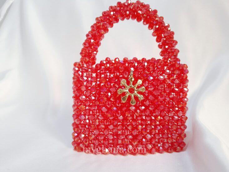 Crystal beaded handbag