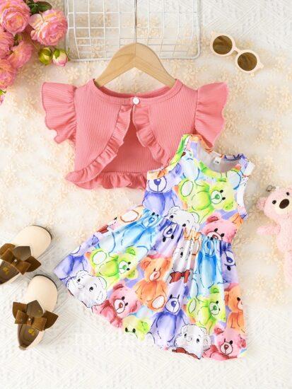 2pcs Girls cute wear