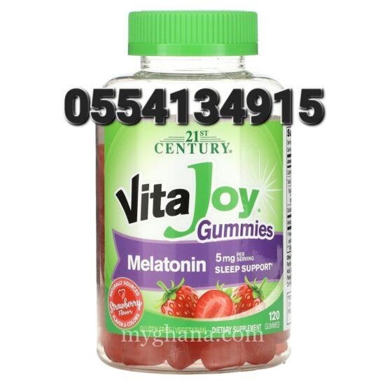 21st Century Vitajoy Melatonin Gummies, Multi, Strawberry, 120 Count