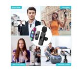 Dual wireless microphone for iPhone android +