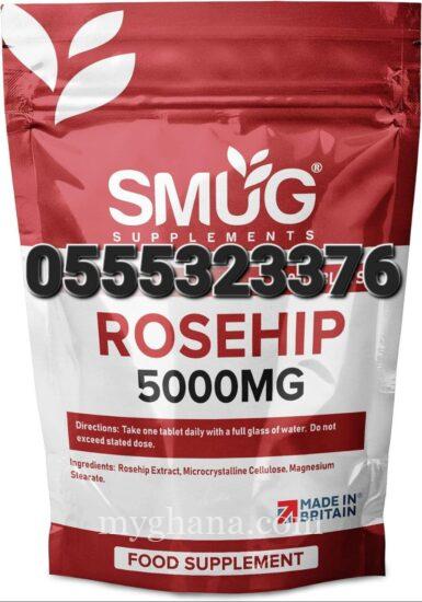 SMUG Supplements Rosehip Tablets 100 High Strength 5000mg Pills