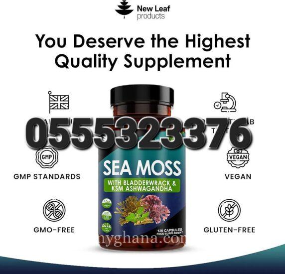Sea Moss With Bladderwrack & KSM Ashwagandha 120 Vegan Capsules