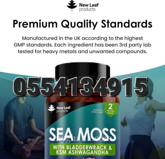 Sea Moss With Bladderwrack & KSM Ashwagandha 120 Vegan Capsules