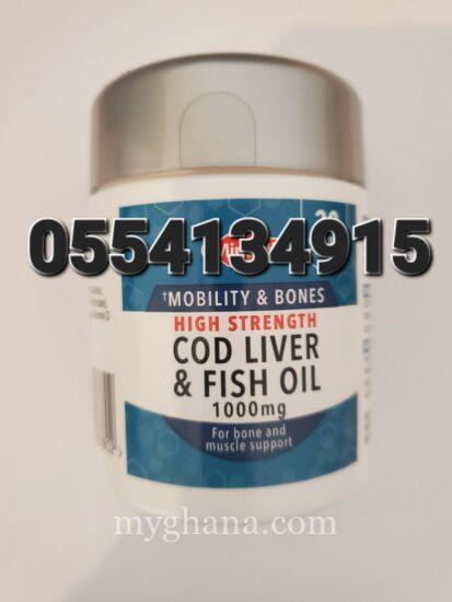 Minavit Cod Liver & Fish Oil 1000mg Bone & Mobility