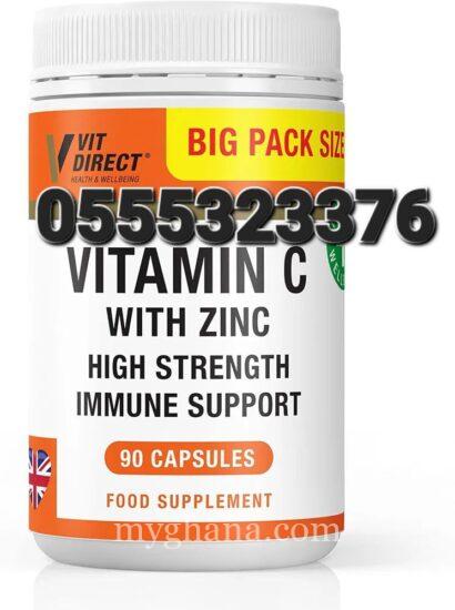 Vitamin C with Zinc High Strength 90 Vegan Capsules