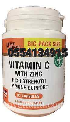 Vitamin C with Zinc High Strength 90 Vegan Capsules