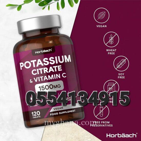 Potassium Supplement 1500mg with Vitamin C