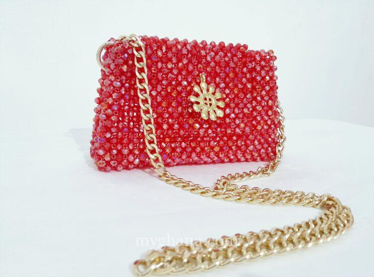 Crystal beaded bag