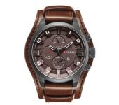 Thick Leather Made Wrist Watch