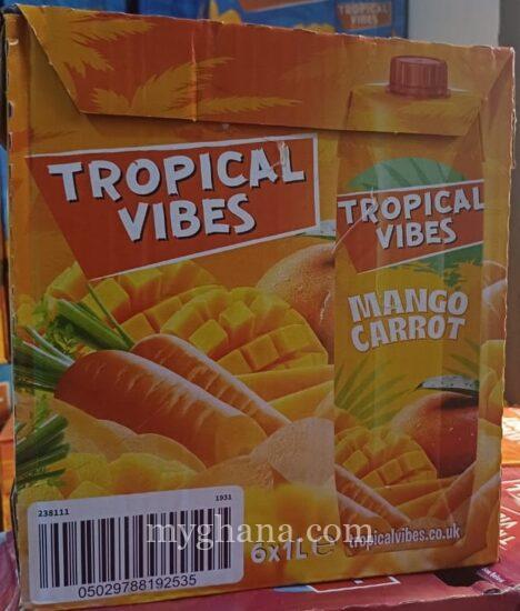 TROPICAL VIBES MANGO AND CARROT JUICE 1L