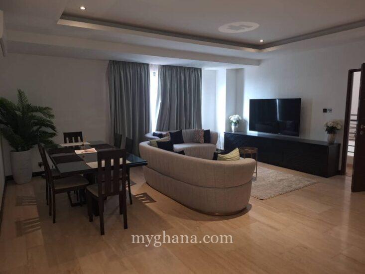 2 bedroom furnished apartment to let at Cantonments, Accra