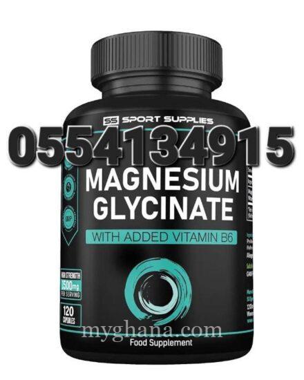 Magnesium Glycinate Supplements 120 High Strength Capsules 1500mg