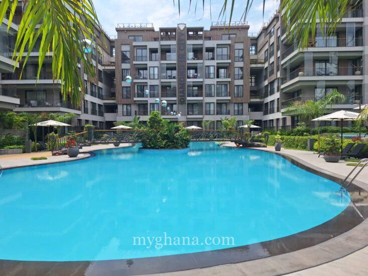 Furnished three bed apartment to let at Cantonments, Accra