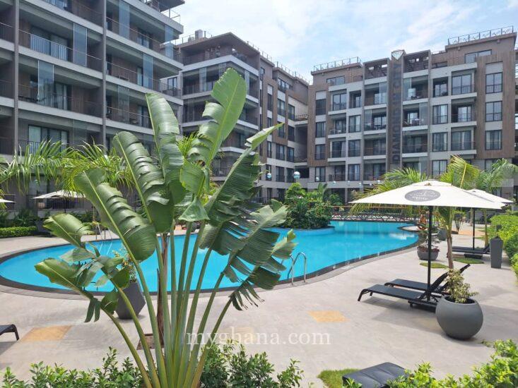 Furnished three bed apartment to let at Cantonments, Accra