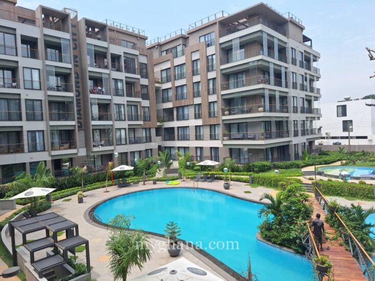 Furnished three bed apartment to let at Cantonments, Accra