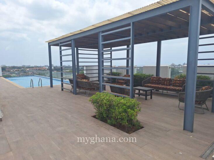 Furnished 2 bed duplex apartment to let at Cantonments, Accra