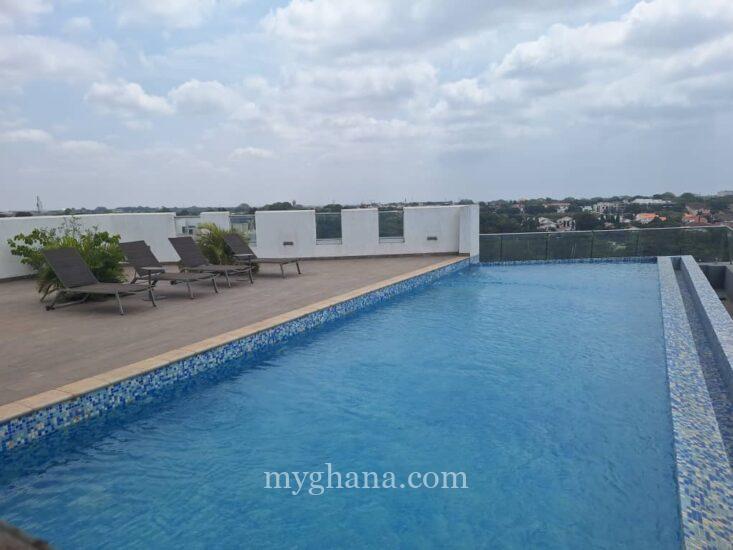 Furnished 2 bed duplex apartment to let at Cantonments, Accra