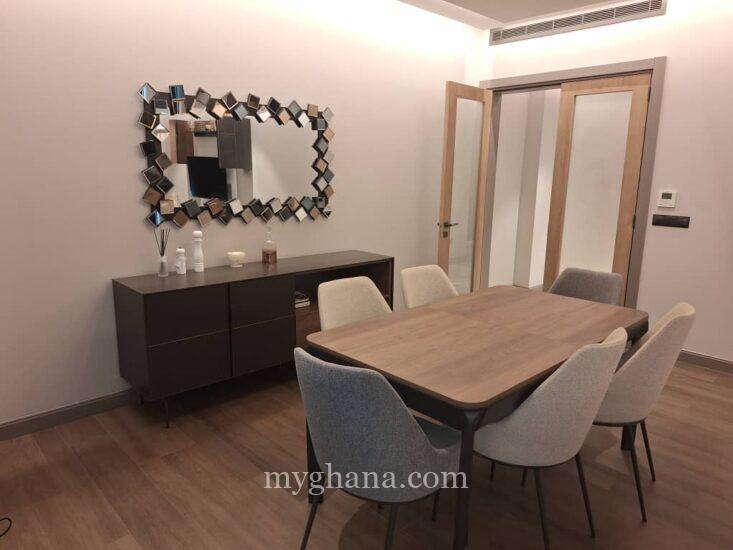 Furnished three bed apartment to let at Cantonments, Accra