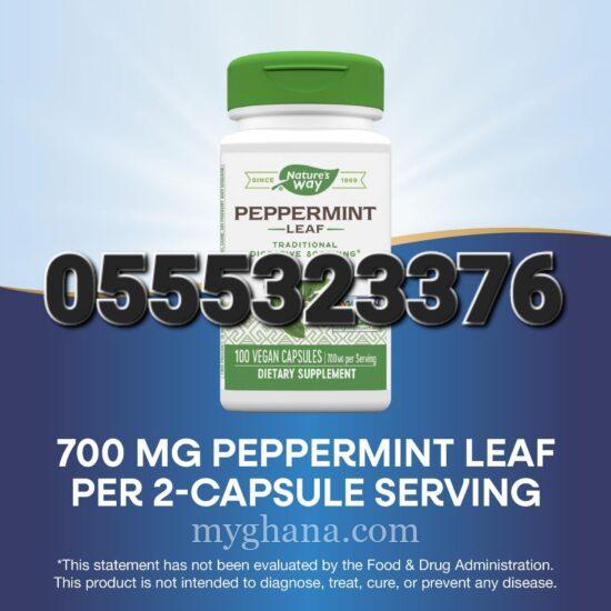 Nature’s Way Peppermint Leaf Capsules Digestive Support