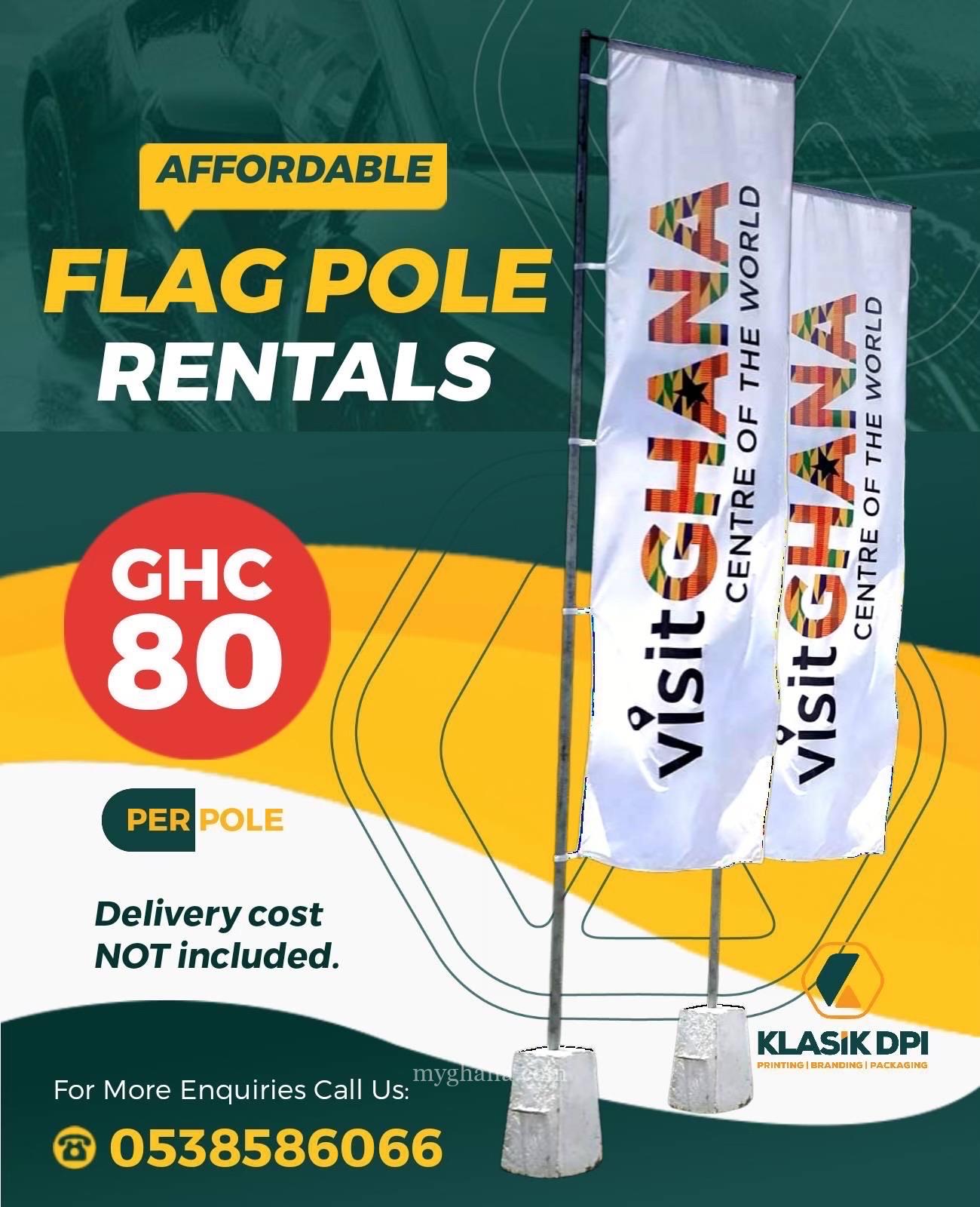 Flag Pole Rentals, Easter Promo