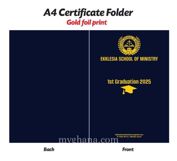Certificate Folder/Holder – Leather/Card