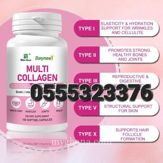 Daynee Multi Collagen Type 1 2 3 4 5 Biotin, vitamin C, Hyaluronic Acid (Da