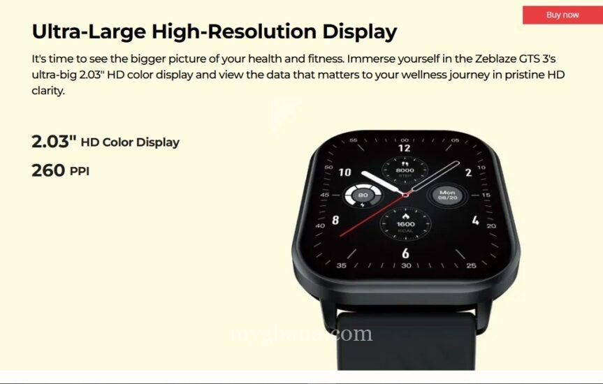 Zeblaze GTS 3 Waterproof Smartwatch