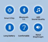 Lenovo LP5 Bluetooth Headphone Earphones Headset Earbuds (Super bass earpod