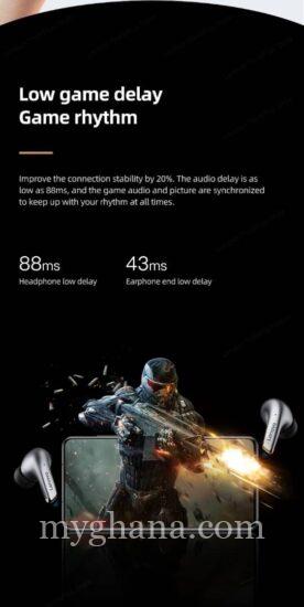 Lenovo LP5 Bluetooth Headphone Earphones Headset Earbuds (Super bass earpod
