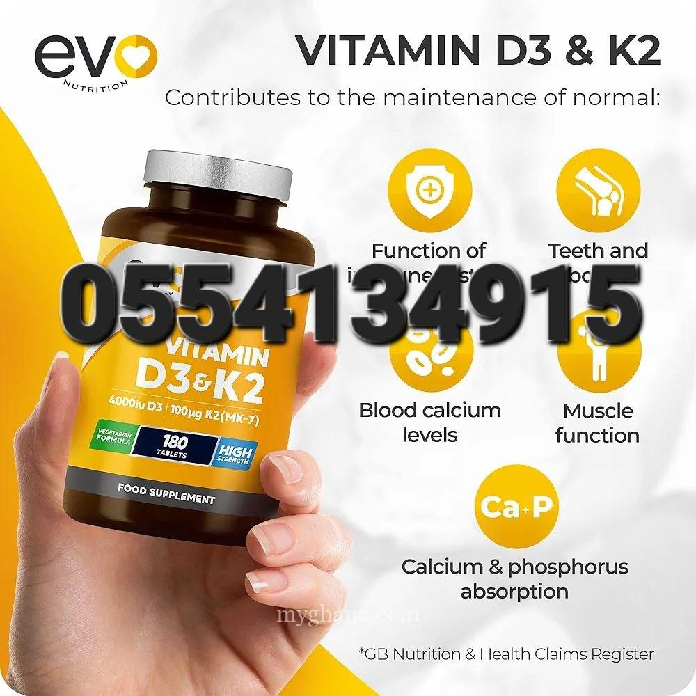 EVO NUTRITION Vitamin D3& Vitamin K2