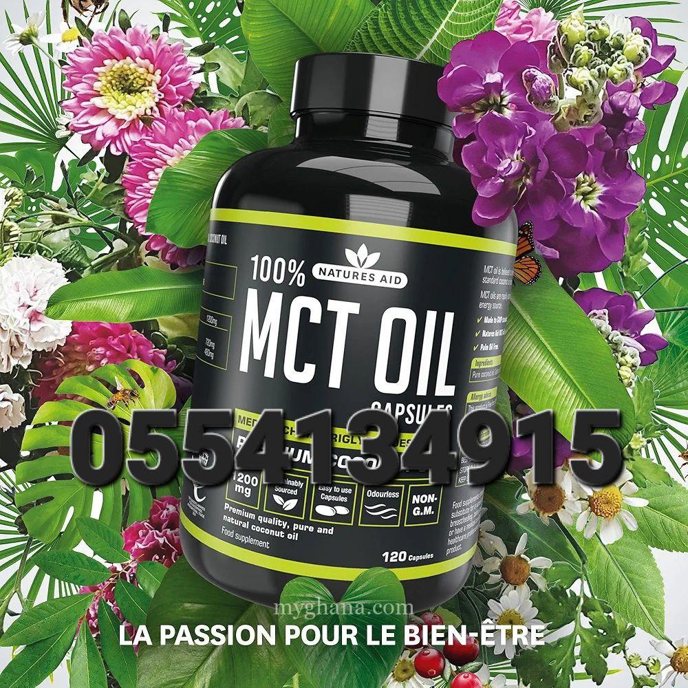 Natures Aid MCT Oil Capsules 1200mg 120 Capsules