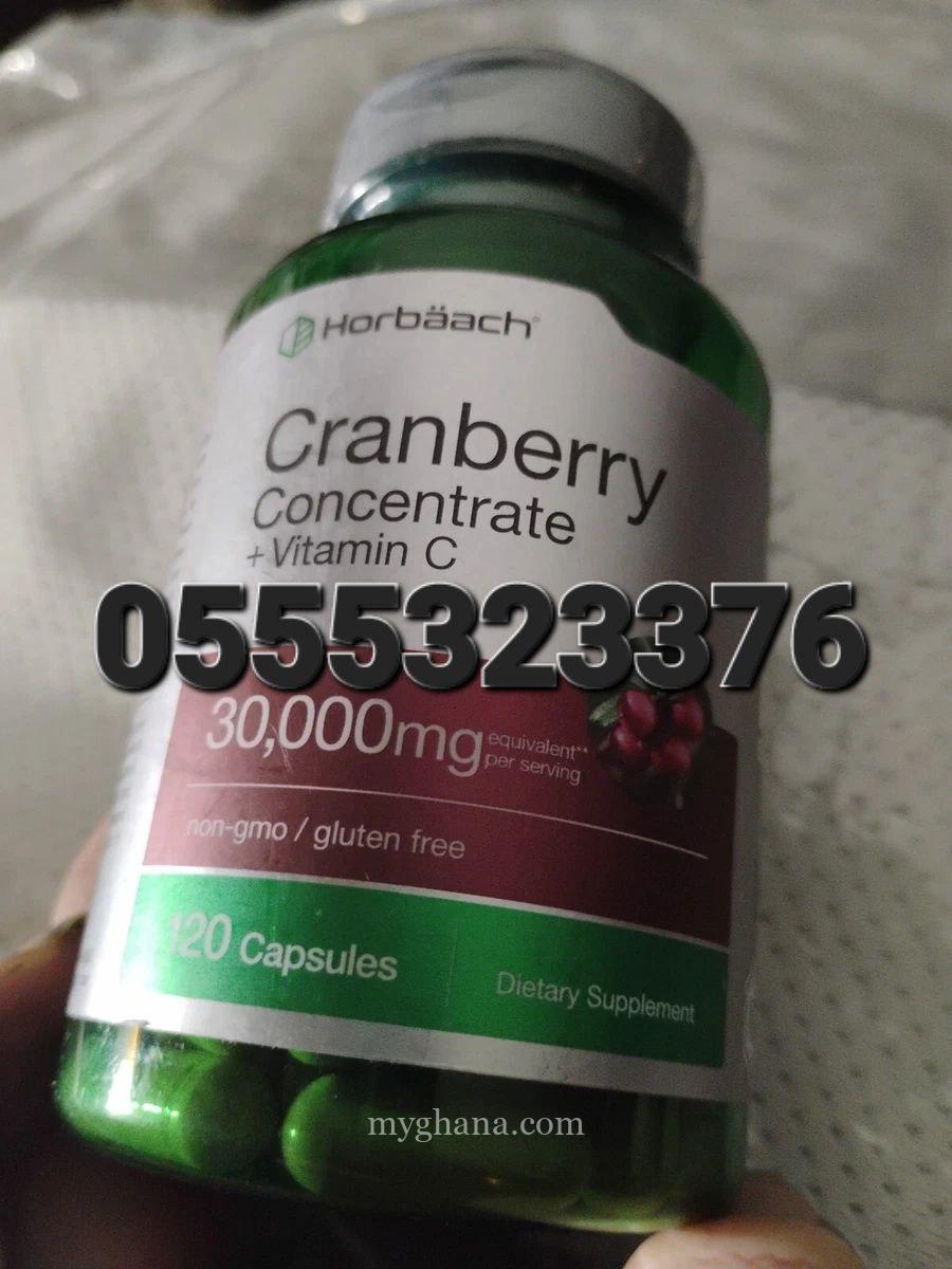 Horbäach Cranberry Concentrate Extract Pills + Vitamin C