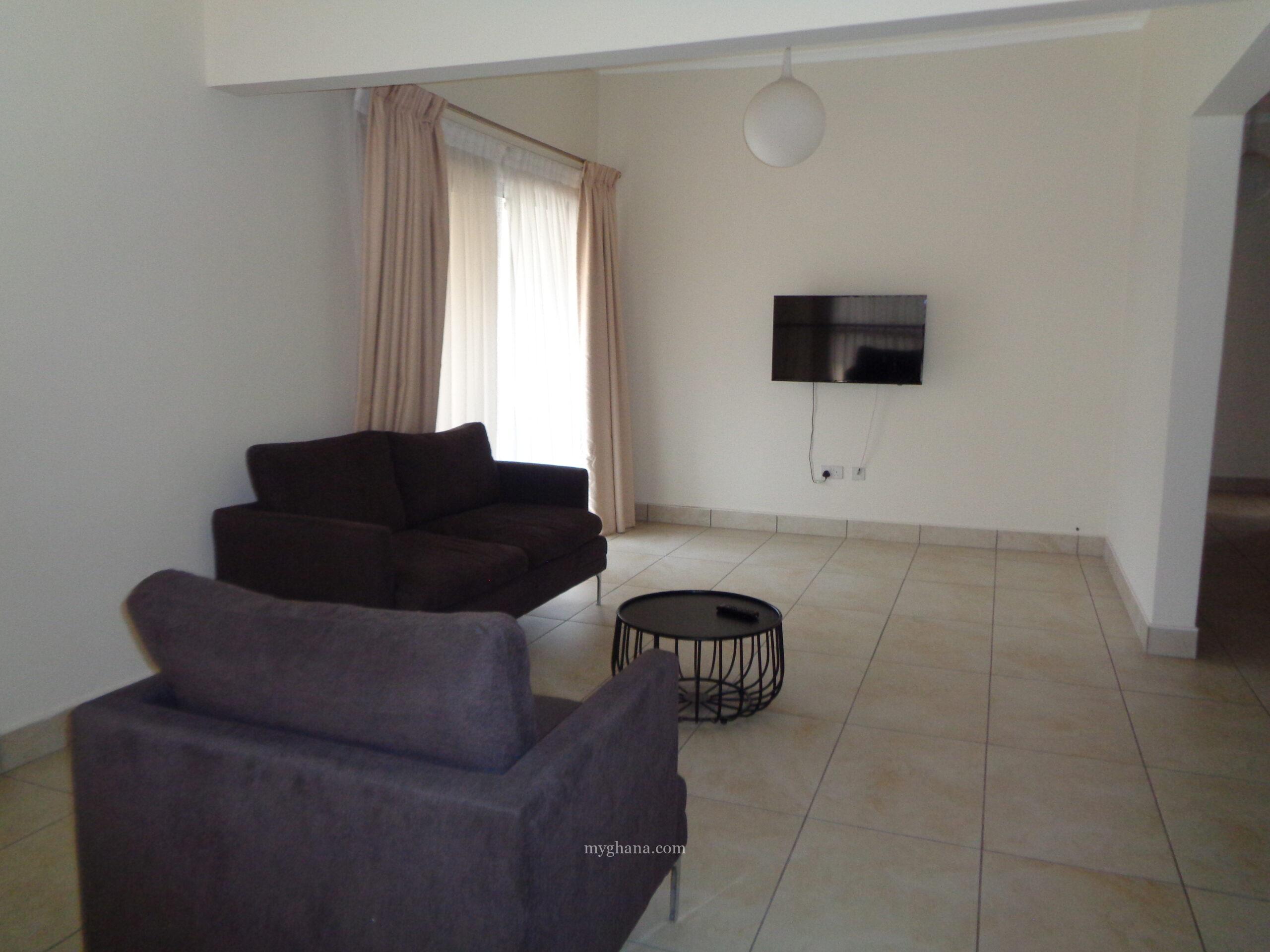 Furnished three bedroom townhouse to let at Cantonments, Accra