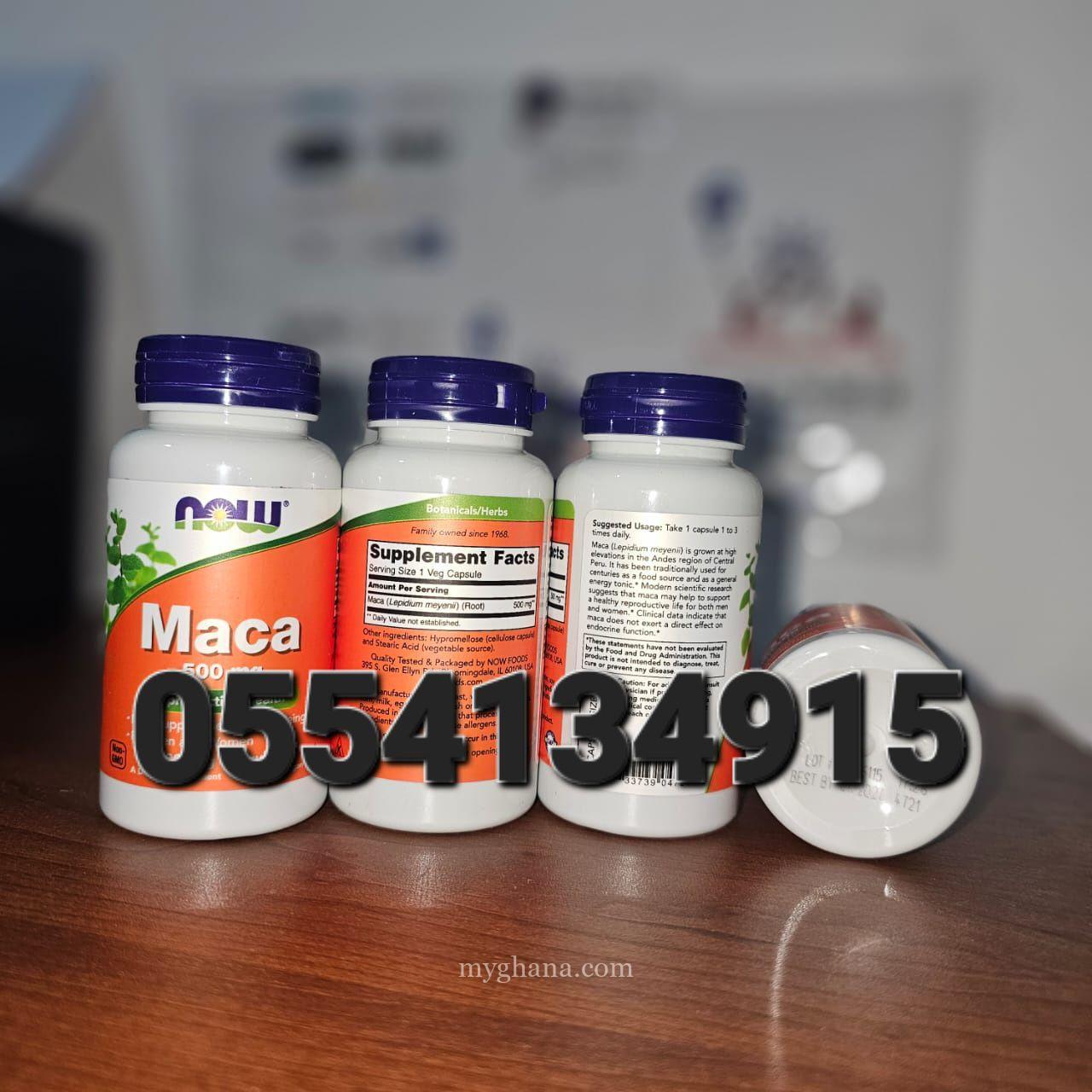 Now Maca 100Capsules 500 mg