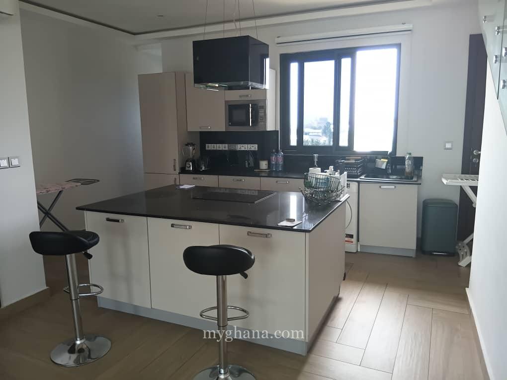 Furnished 3 bedroom penthouse to let at East Legon near Mensvic Hotel, Acc