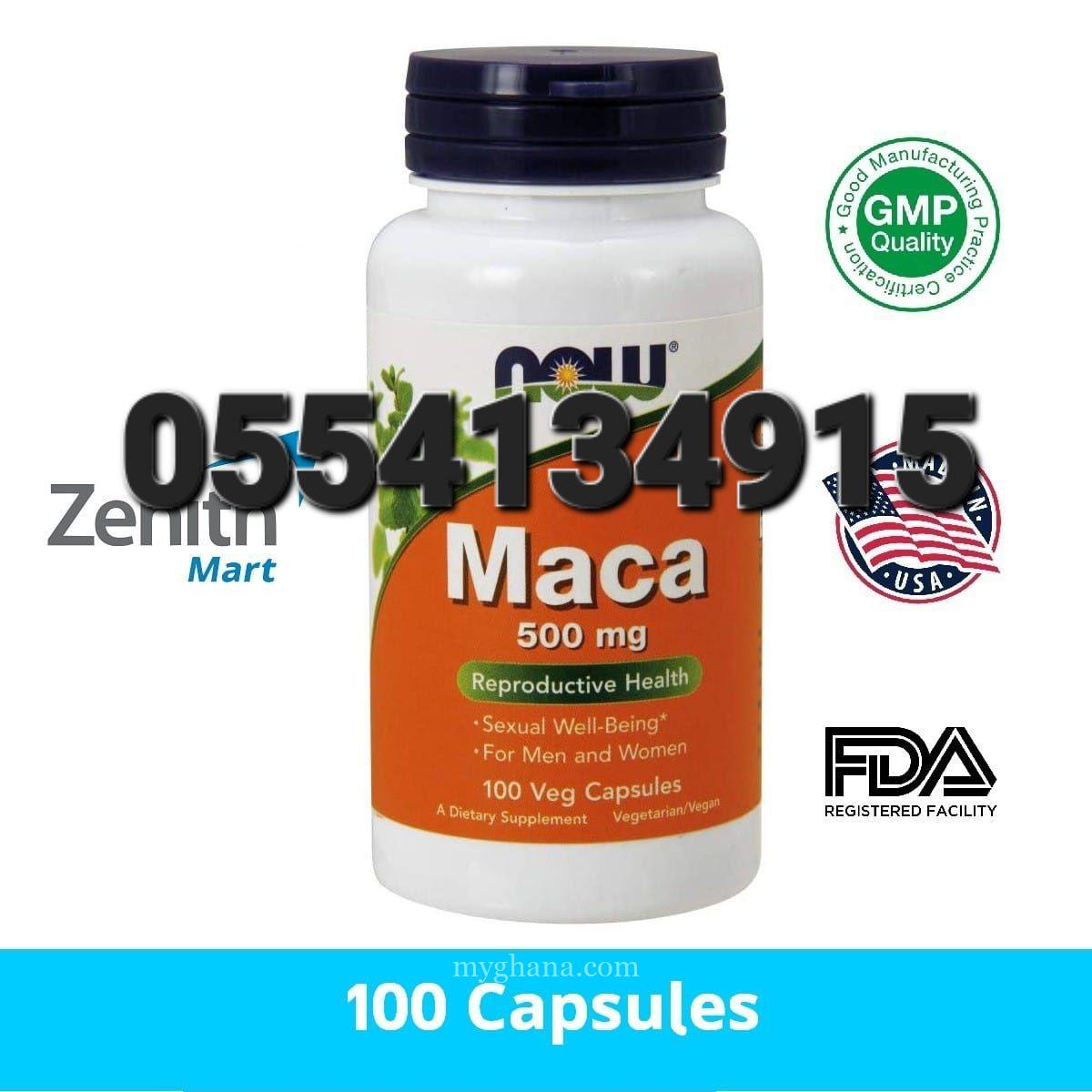 Now Maca 100Capsules 500 mg