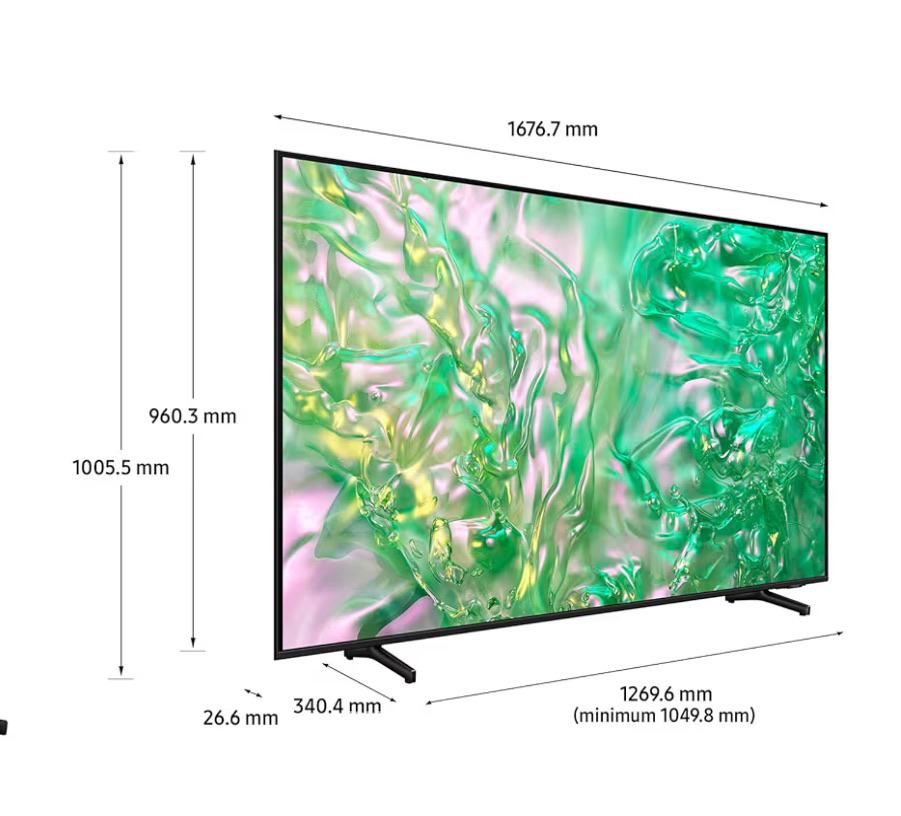 Samsung DU8000 Crystal UHD 4K 75″ Smart TV