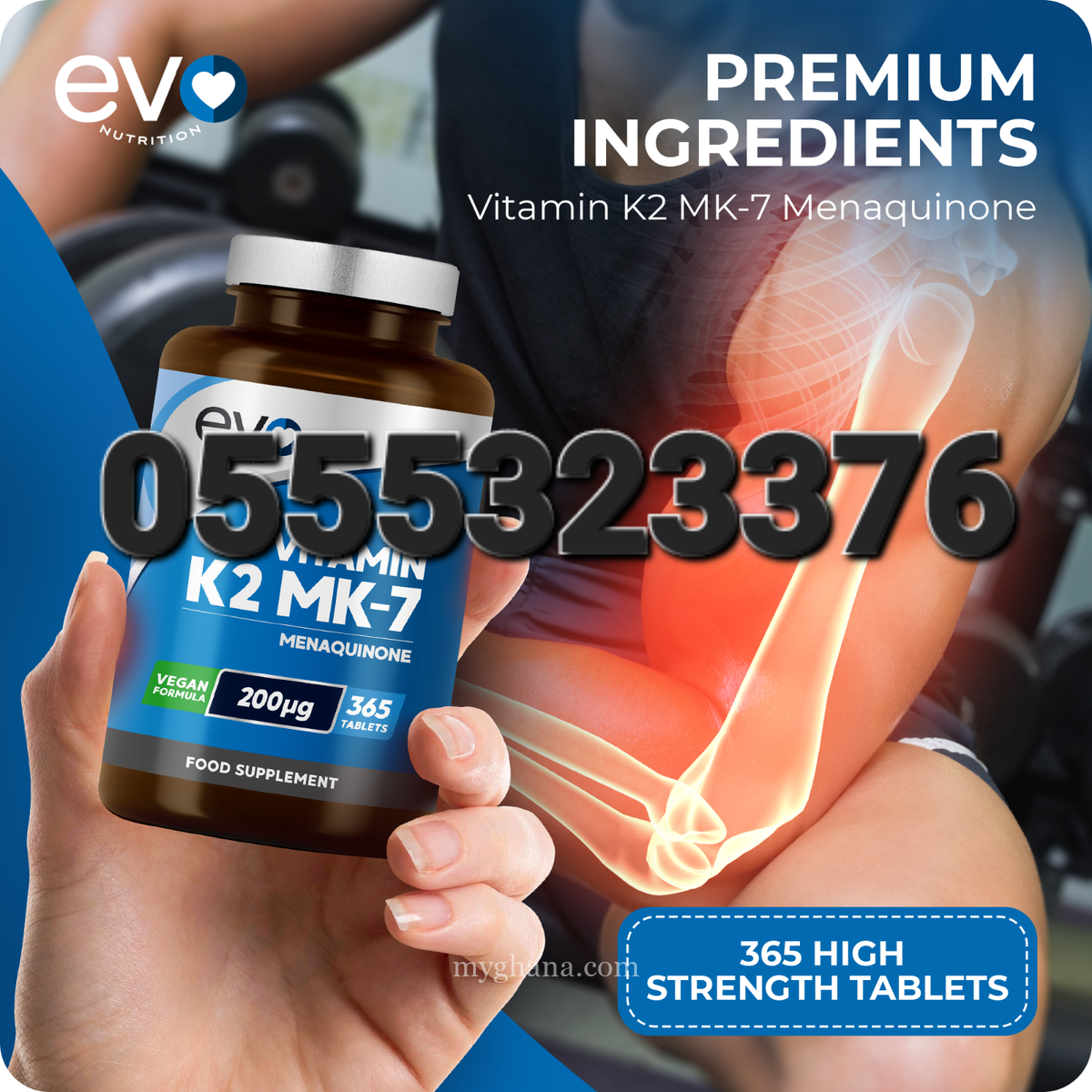 EVO Nutrition’s Vitamin K2 MK-7 In Ghana