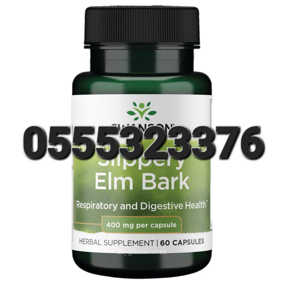 Swanson Slippery Elm Bark 400 mg 60 Caps