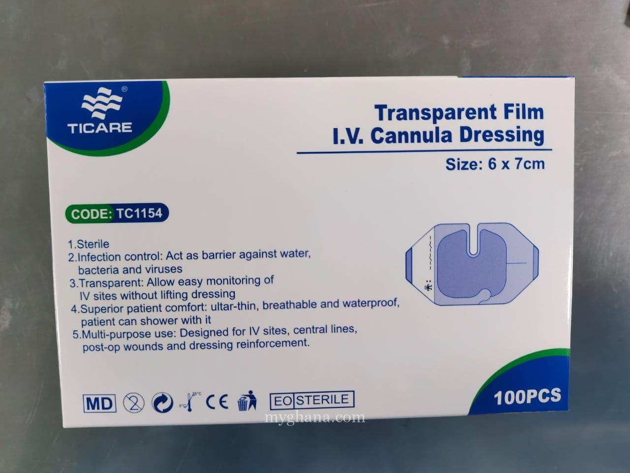 Transparent IV Cannula Film Dressings