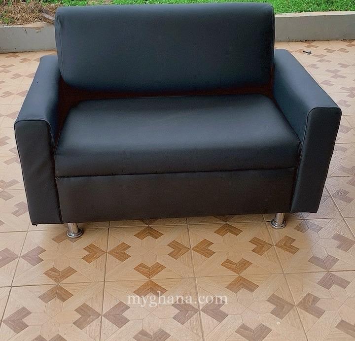 Black Leather 2 in 1 Loveseat Available For A Cool Price