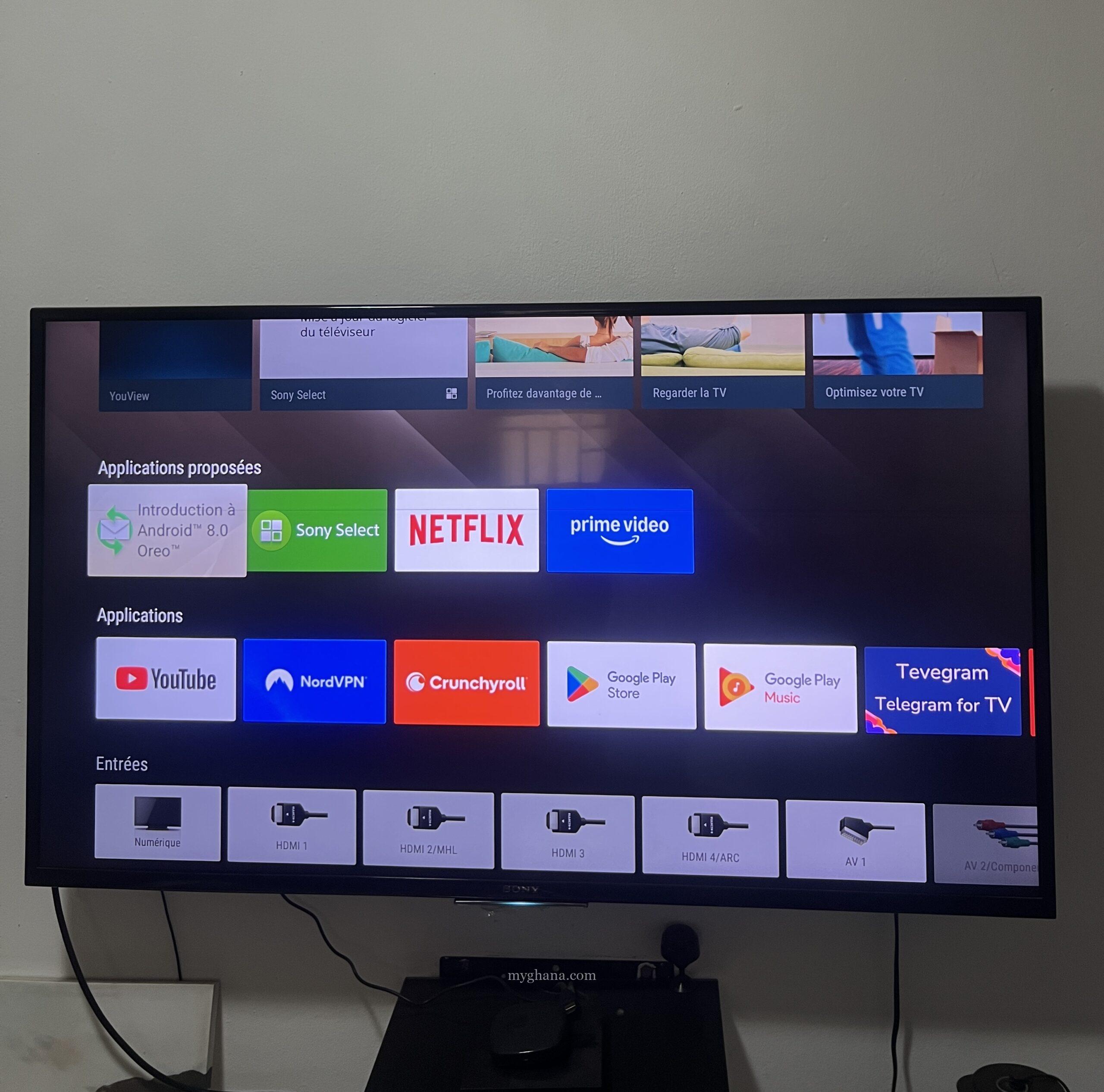 Sony TV smart 50″ inch 4K UHD