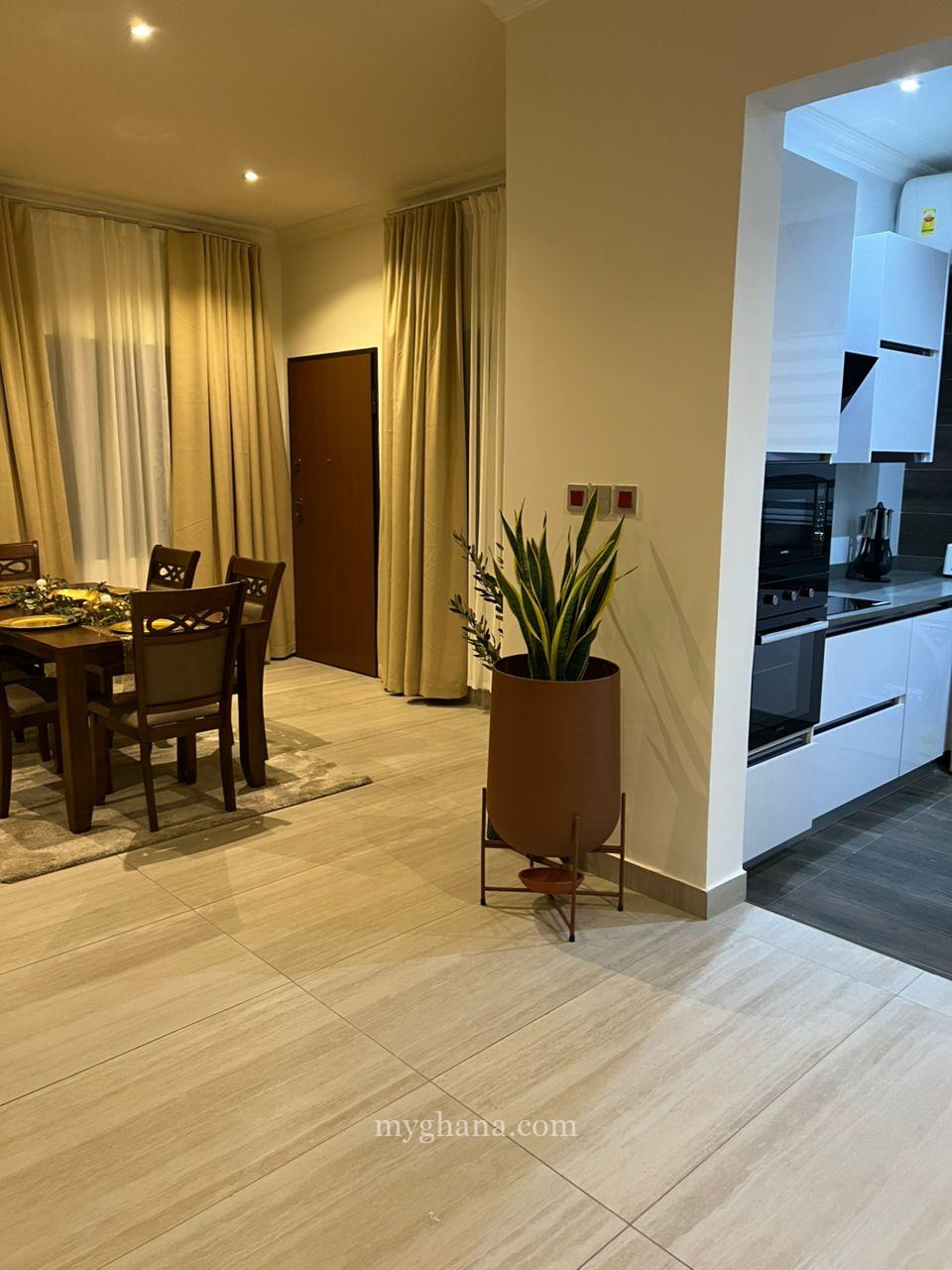 Fully furnished two bedroom apartment to let at Airport West, Accra