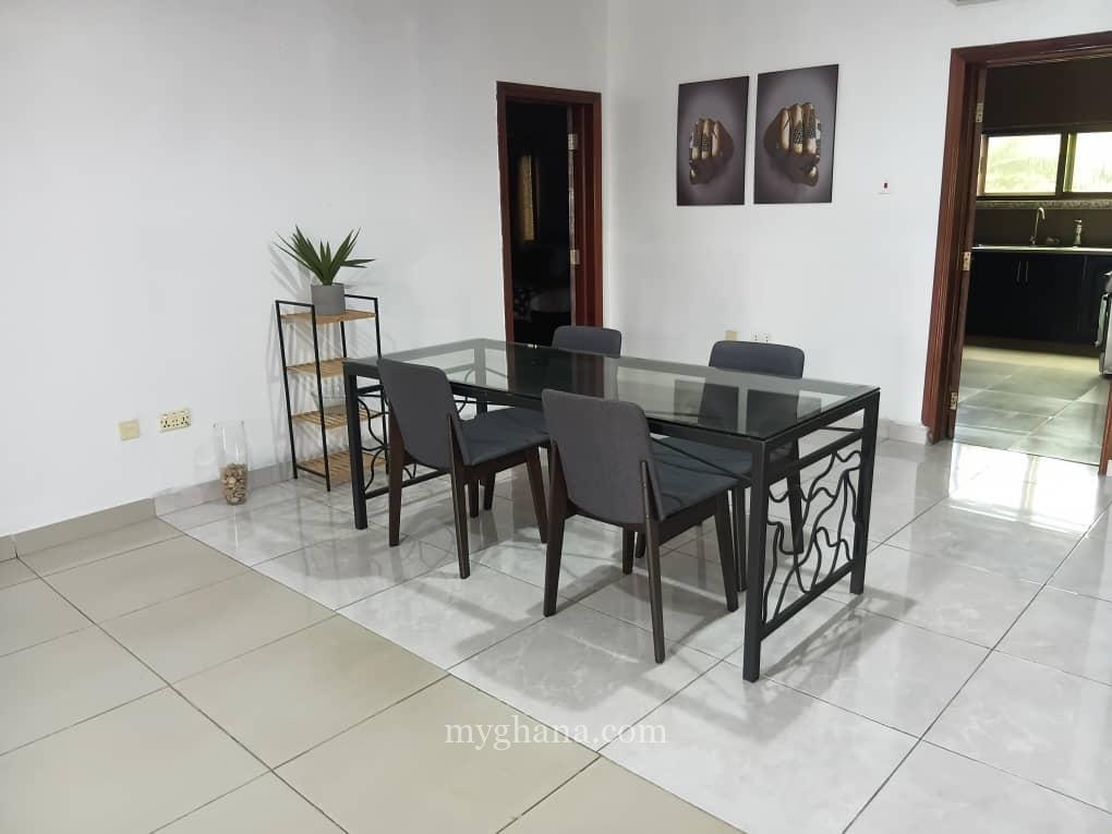 Furnished three bedroom apartment to let at Cantonments, Accra