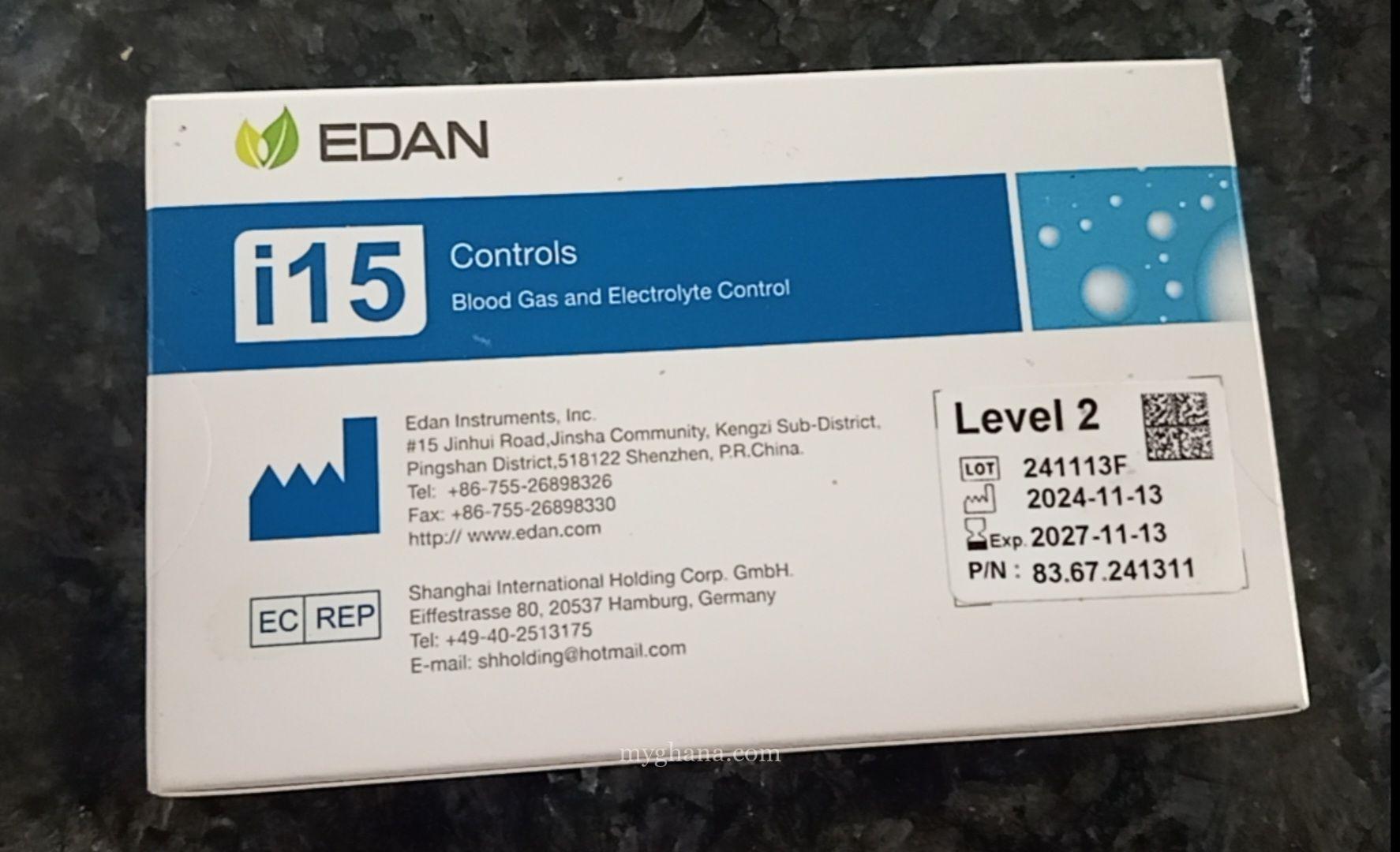 EDAN I15 Control Levels